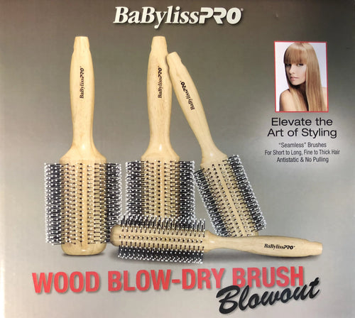 BaByliss Pro Wood Blow Dry Brush Kit