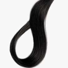 24" JET BLACK (#1) CLIP-IN HAIR EXTENSIONS